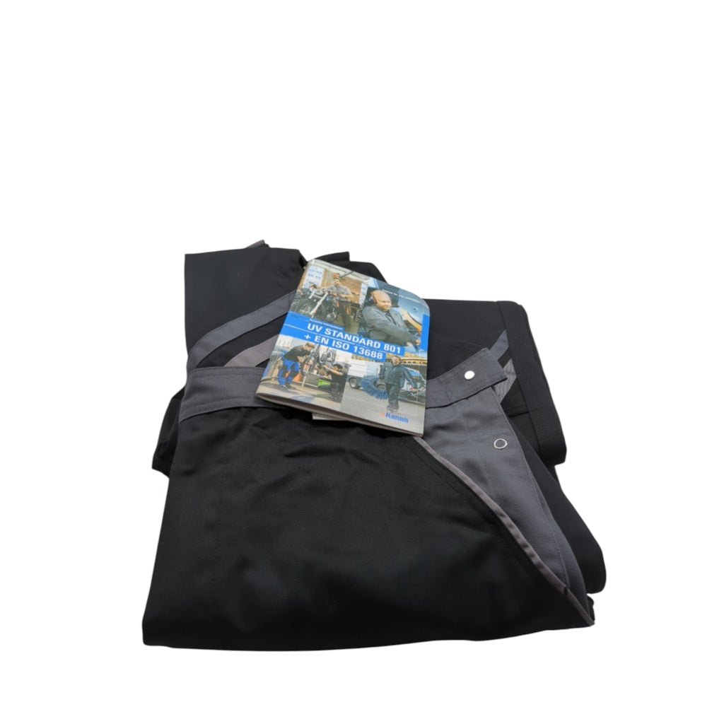 Planam Highline Latzhose Gr. 29 Schwarz Schiefer Zink