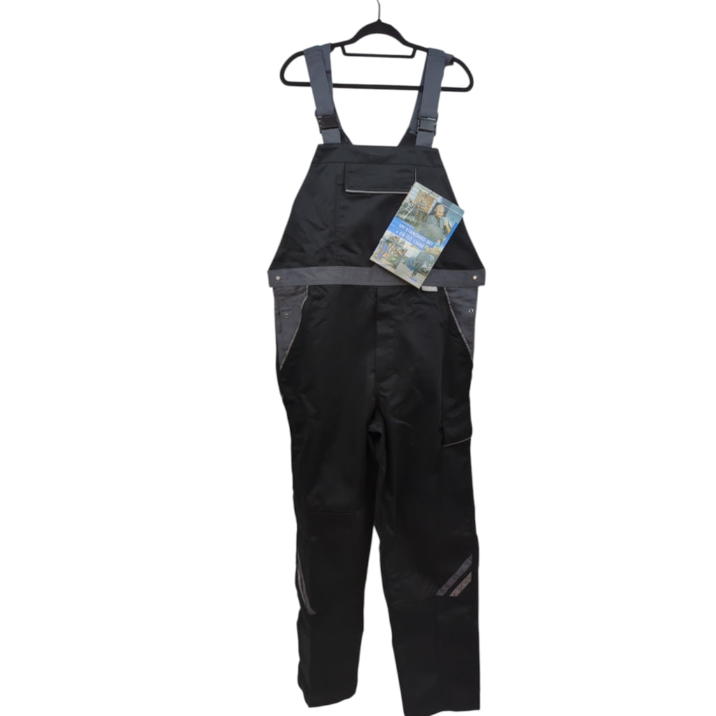 Planam Highline Latzhose Gr. 29 Schwarz Schiefer Zink