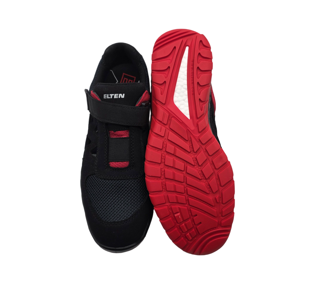 ELTEN Lonny red Easy ESD S1PS Sicherheitsschuhe Gr. 41 Schwarz-Rot