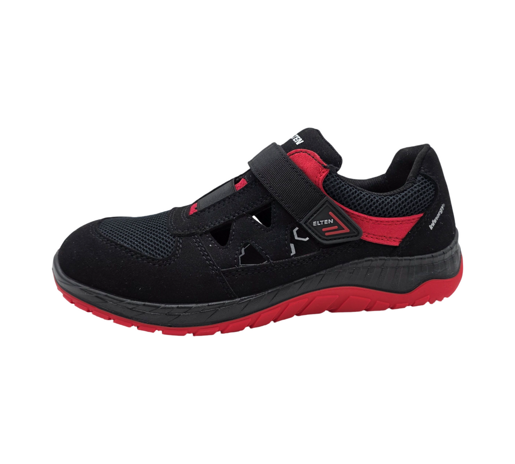 ELTEN Lonny red Easy ESD S1PS Sicherheitsschuhe Gr. 41 Schwarz-Rot