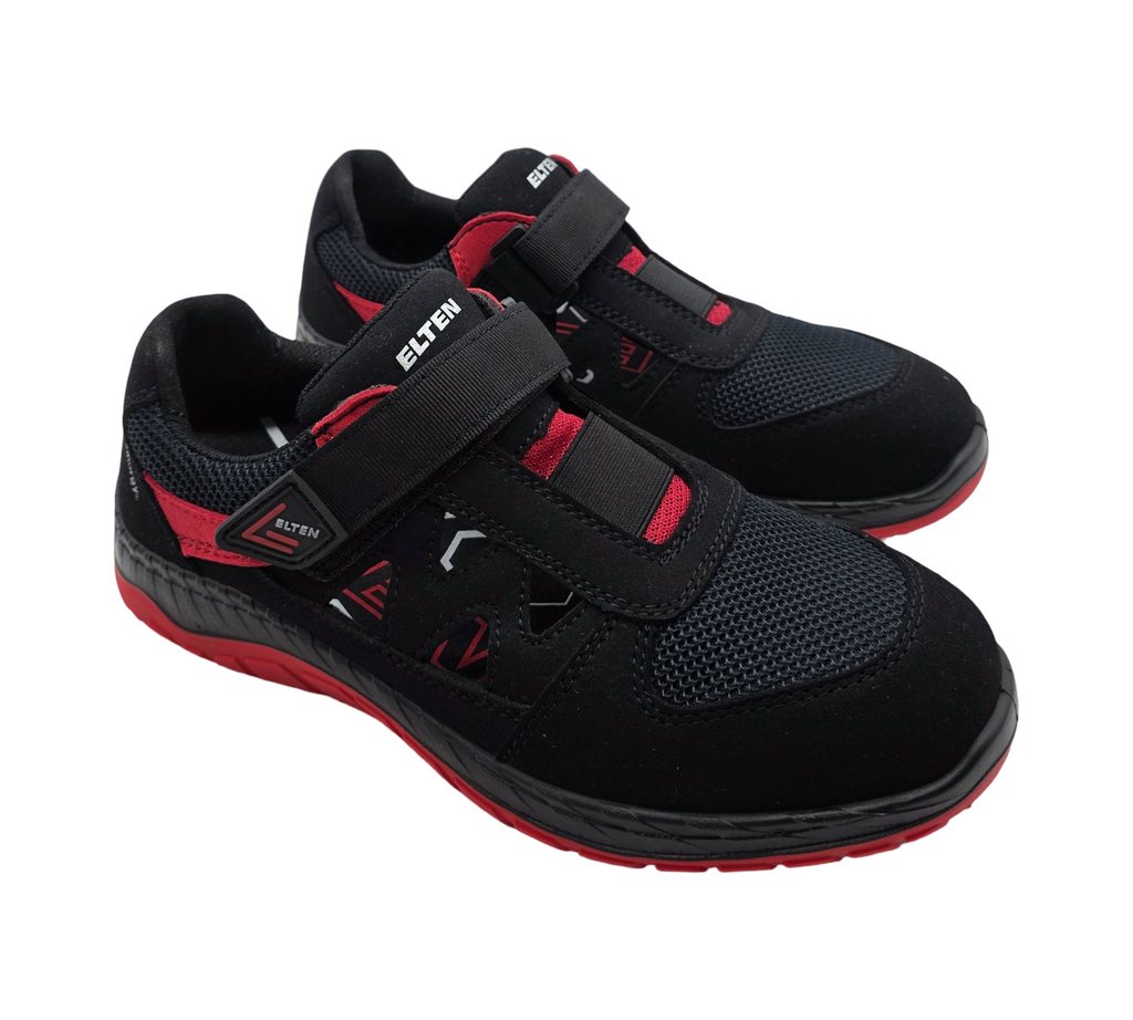 ELTEN Lonny red Easy ESD S1PS Sicherheitsschuhe Gr. 41 Schwarz-Rot