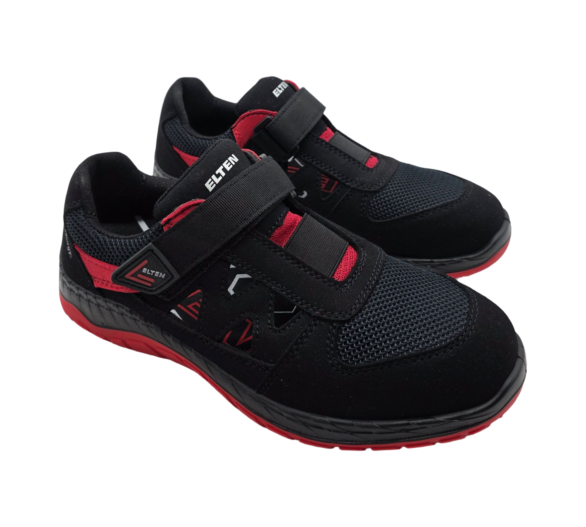 ELTEN Lonny red Easy ESD S1PS Sicherheitsschuhe Gr. 41 Schwarz-Rot