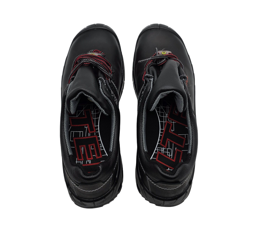 ELTEN RENZO Low ESD S3 Sicherheitsschuhe Leder Gr. 45 Schwarz