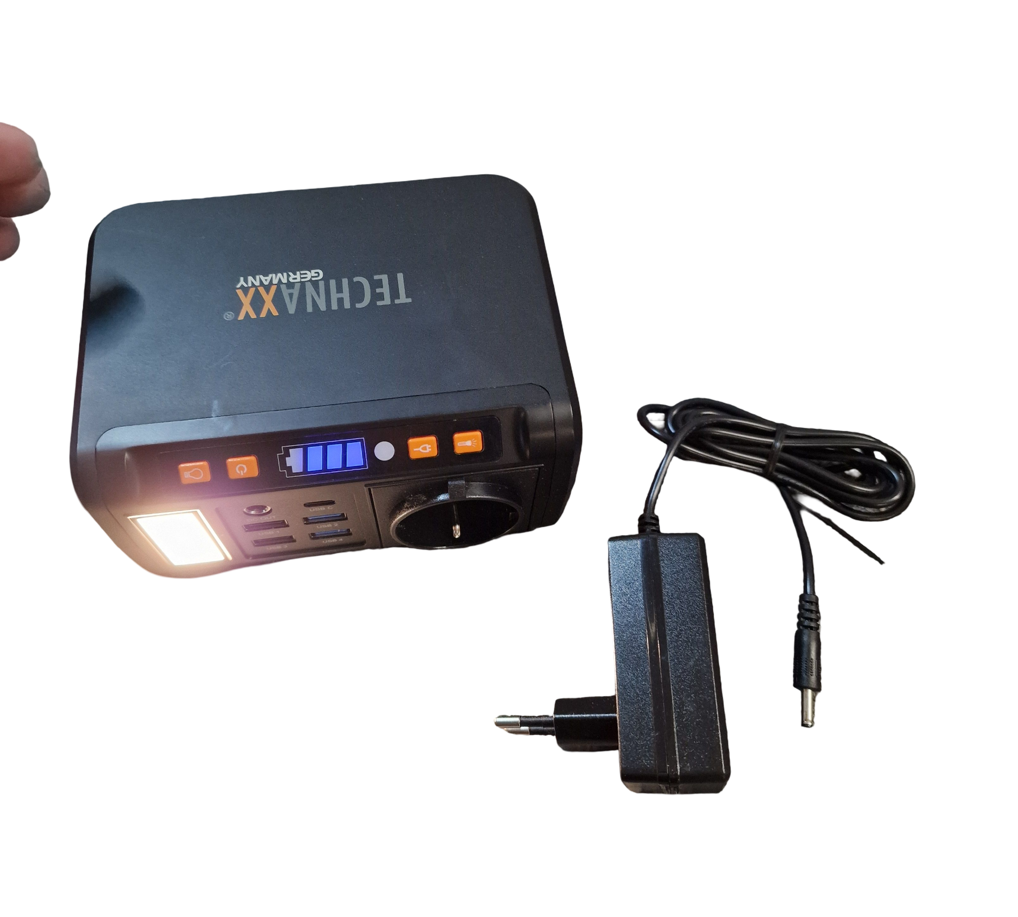 Technaxx TX-205 Mini-Powerstation Powerbank 74Wh 230V USB LED