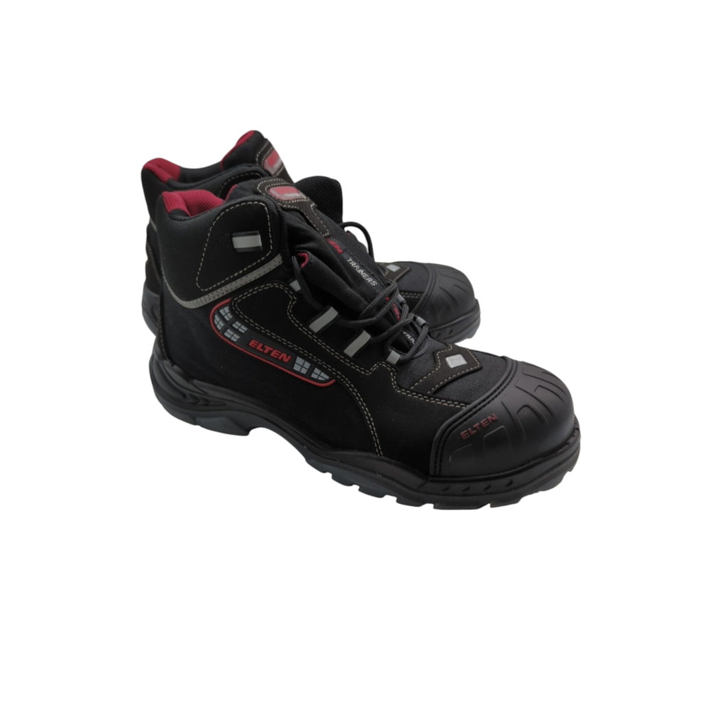 ELTEN Sander Pro ESD S3S Sicherheitsschuhe Gr. 42 Schwarz-Rot