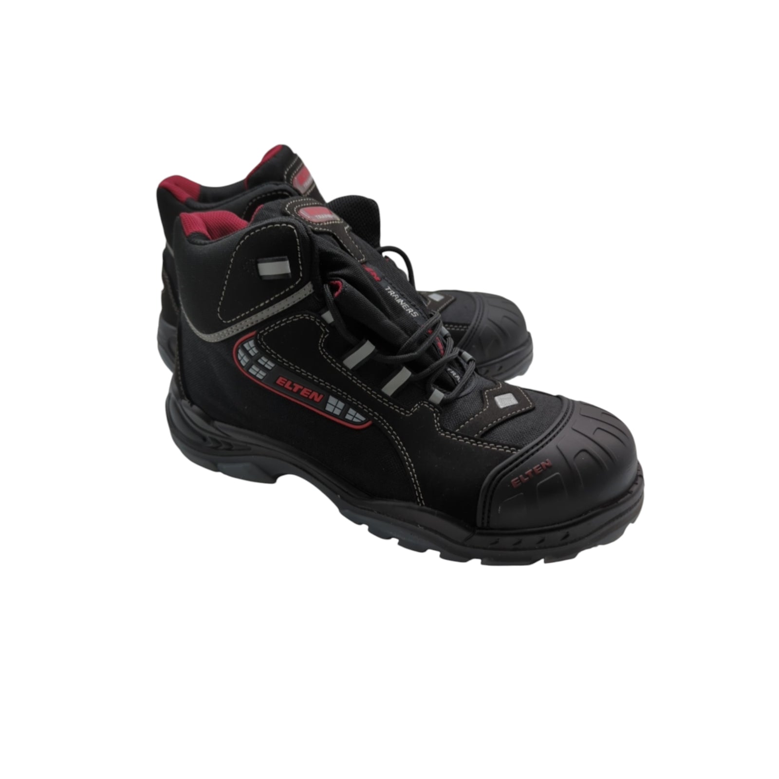 ELTEN Sander Pro ESD S3S Sicherheitsschuhe Gr. 42 Schwarz-Rot