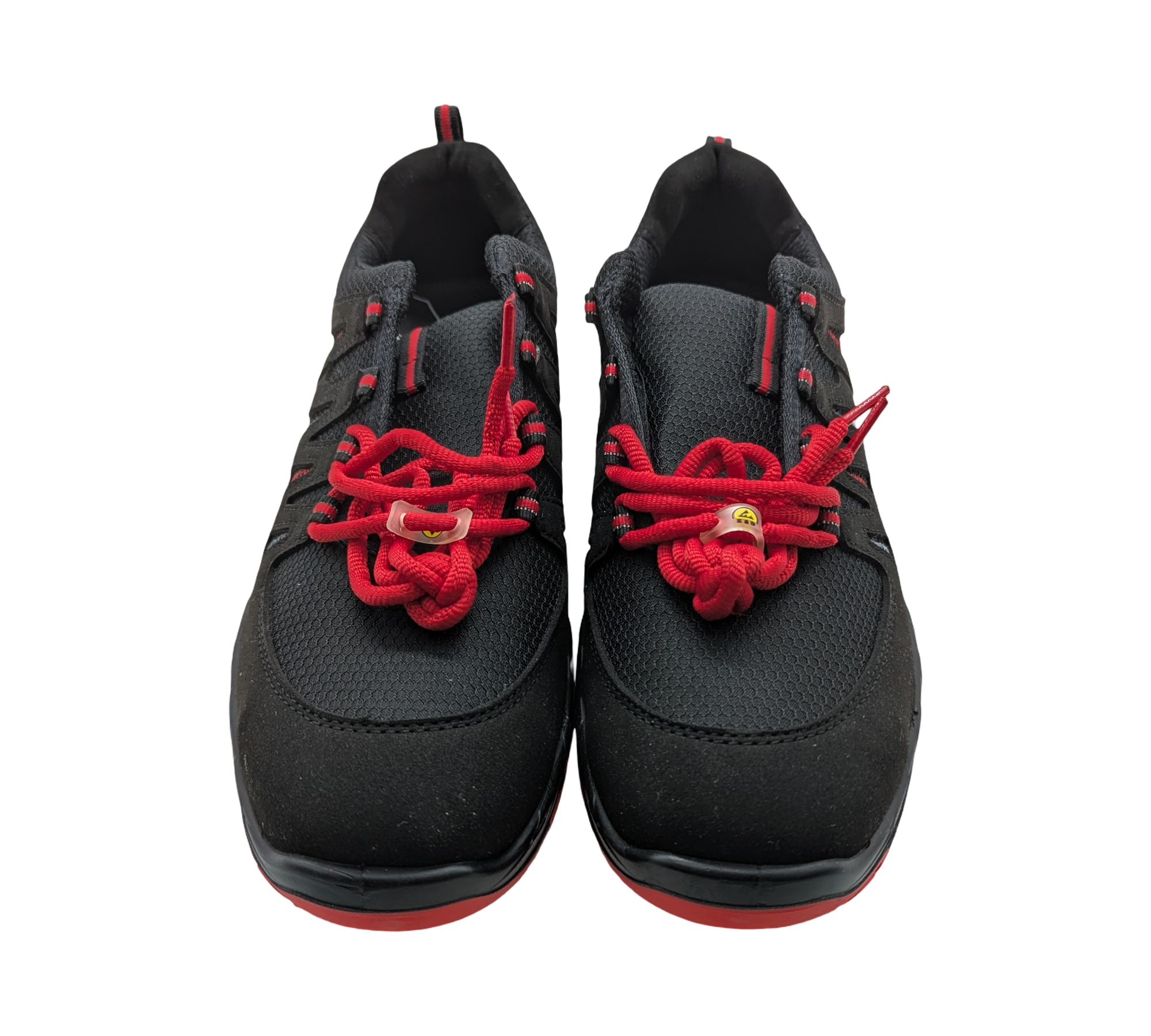 ELTEN MADDOX Low ESD S3 Sicherheitsschuhe Gr. 46 Schwarz-Rot