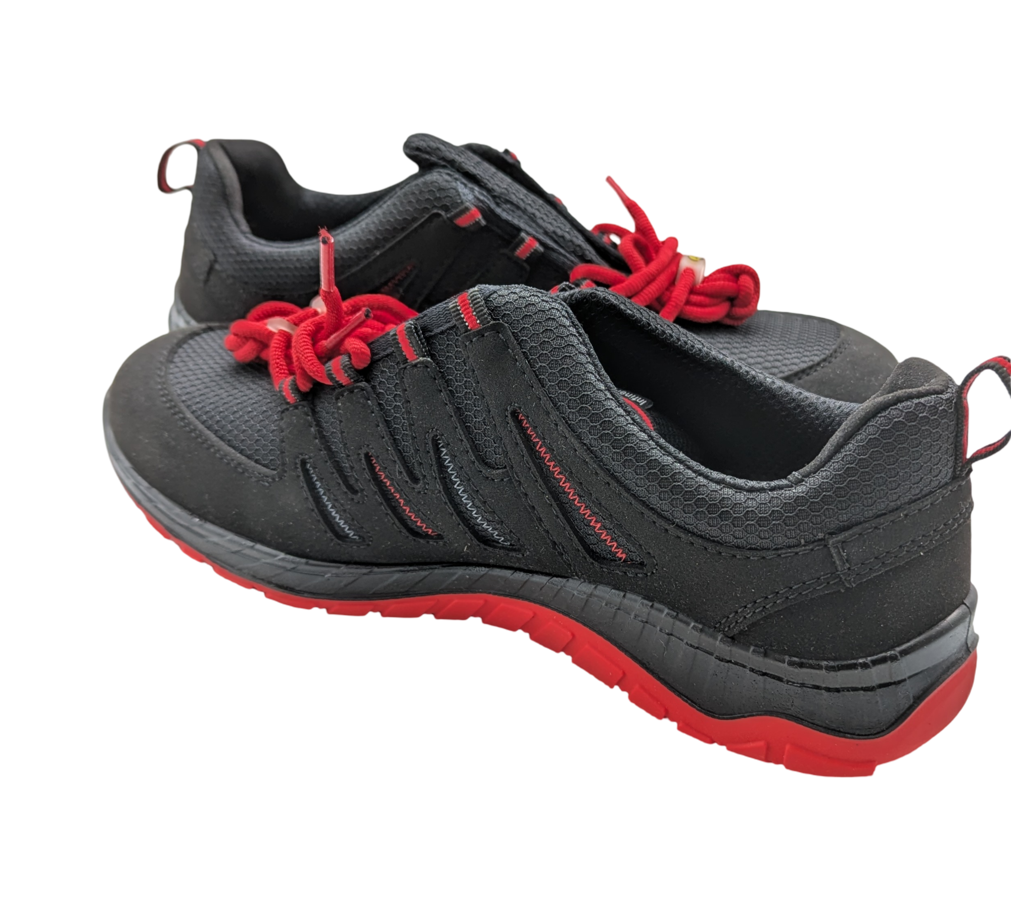 ELTEN MADDOX Low ESD S3 Sicherheitsschuhe Gr. 46 Schwarz-Rot
