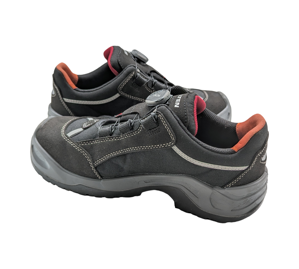 ELTEN SENEX BOA ESD S3 Sicherheitsschuhe Gr. 43 Schwarz-Rot