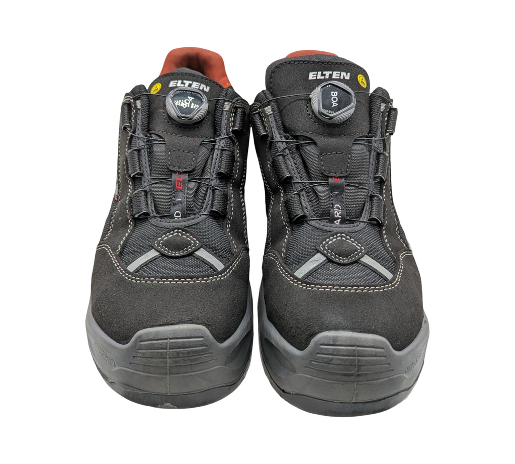 ELTEN SENEX BOA ESD S3 Sicherheitsschuhe Gr. 43 Schwarz-Rot