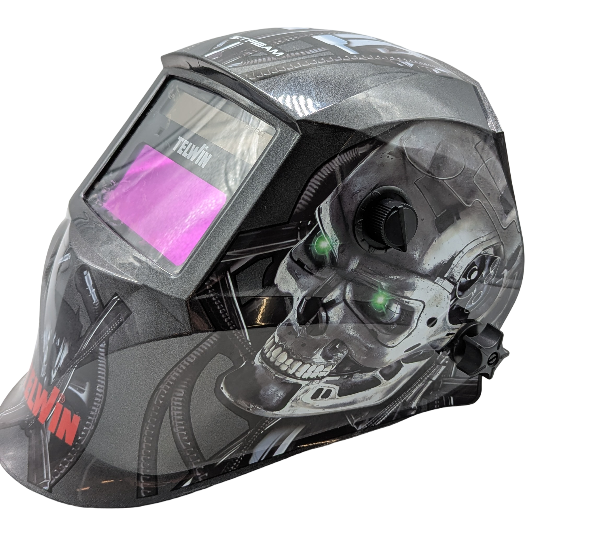 Telwin 804234 Stream Robot Schweißmaske für MMA, MIG-MAG und TIG