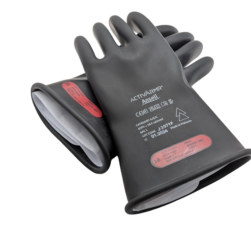 Ansell ActivArmr RIG011Y Elektrikerhandschuhe Latex Gr. 10