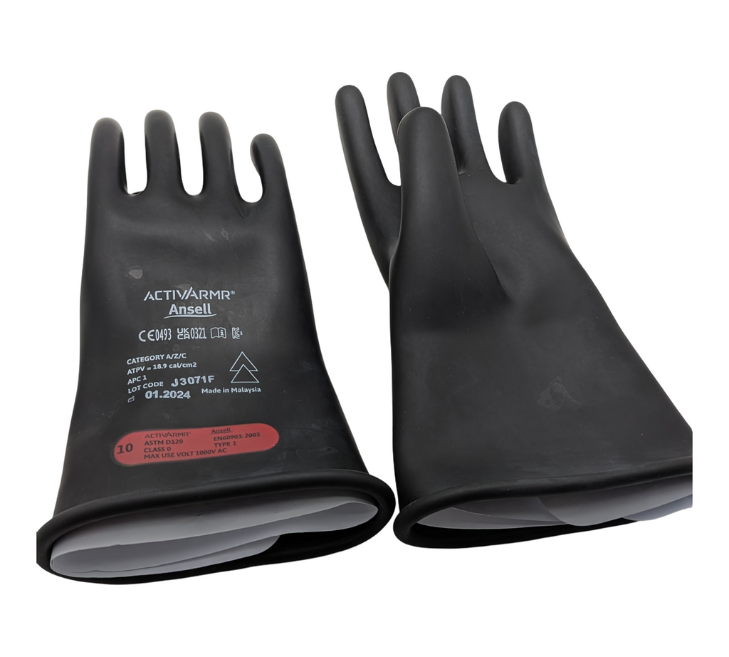 Ansell ActivArmr RIG011Y Elektrikerhandschuhe Latex Gr. 10