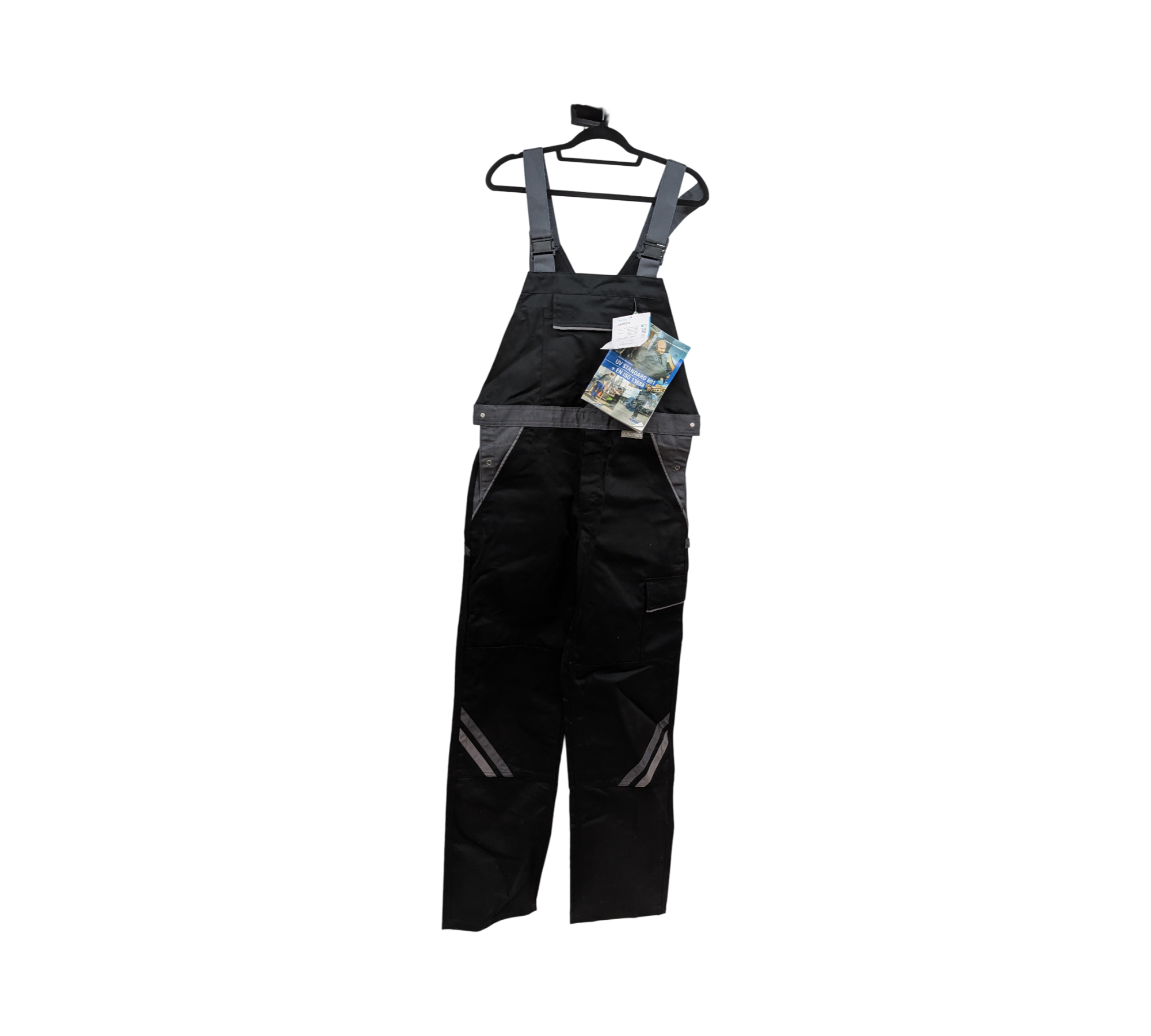 Planam Highline 2712050 Latzhose Gr. 50 Schwarz Schiefer Zink
