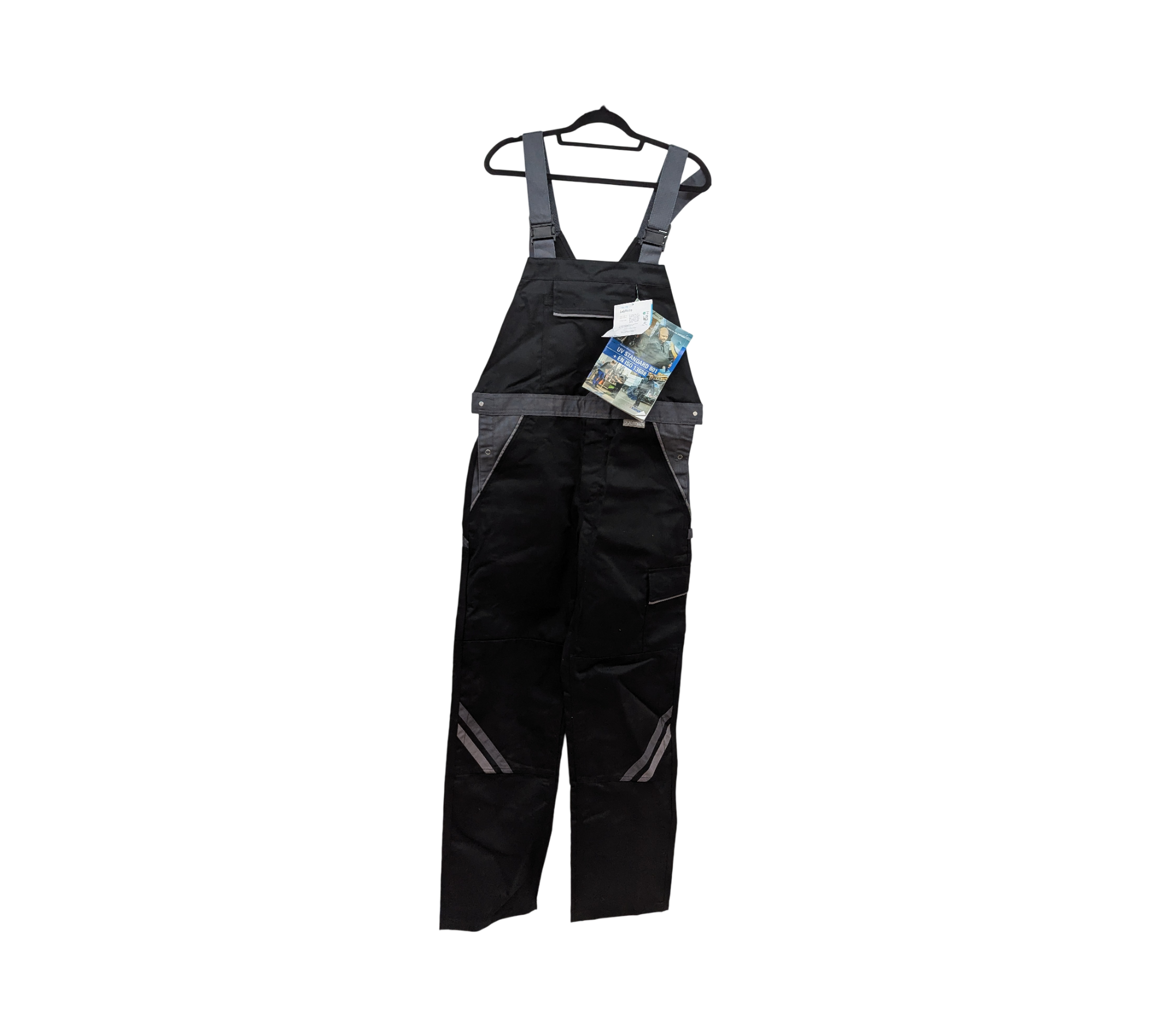 Planam Highline 2712050 Latzhose Gr. 50 Schwarz Schiefer Zink