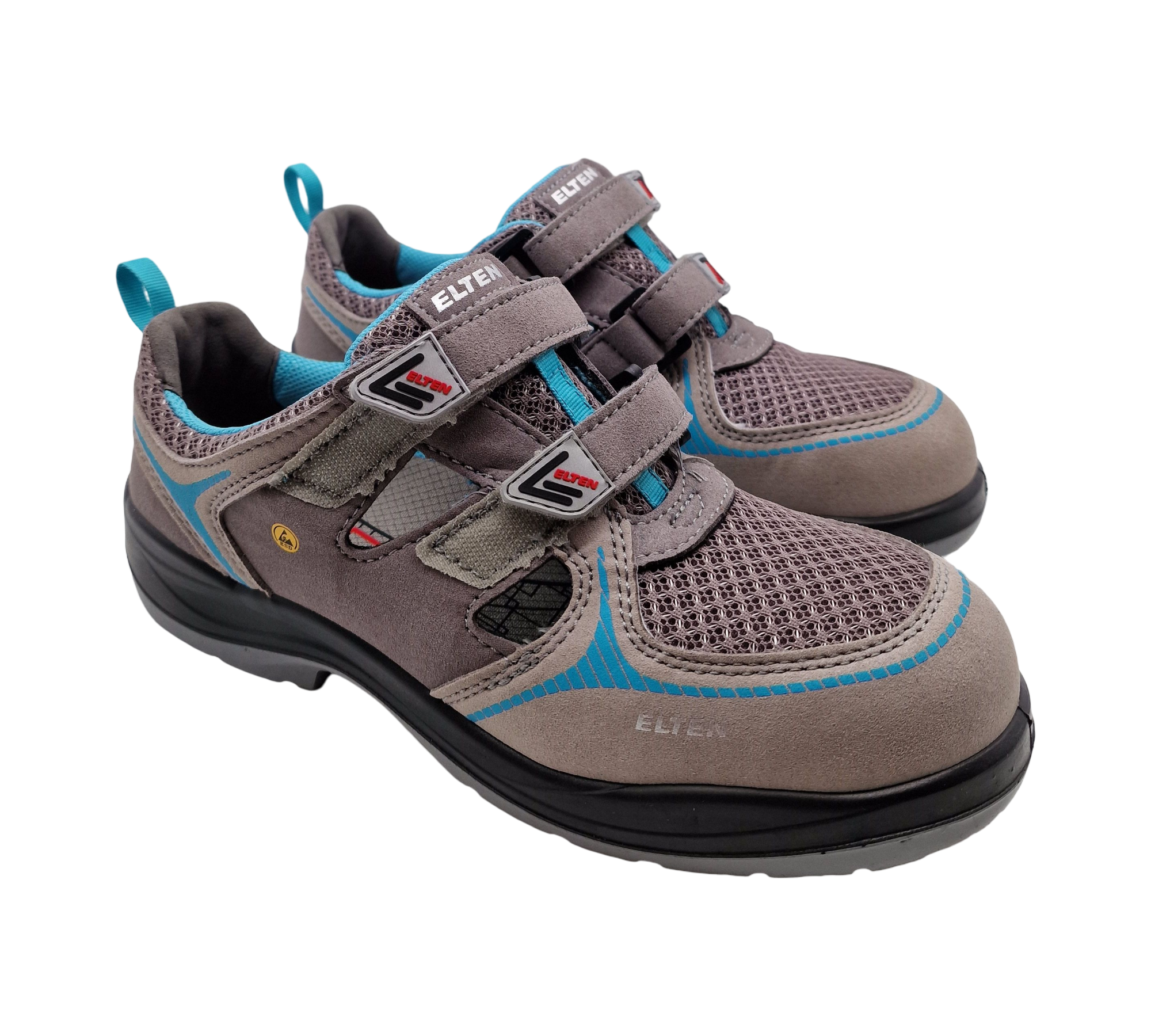 ELTEN MILA aqua Easy S1 Sicherheitsschuhe Gr. 42 Grau-Türkis