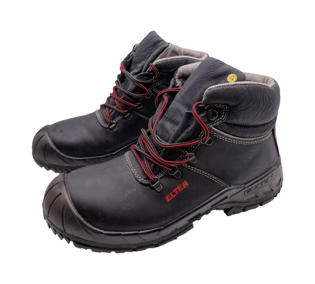 ELTEN RENZO XXW Mid ESD S3 Sicherheitsschuhe Leder Gr. 46 Schwarz