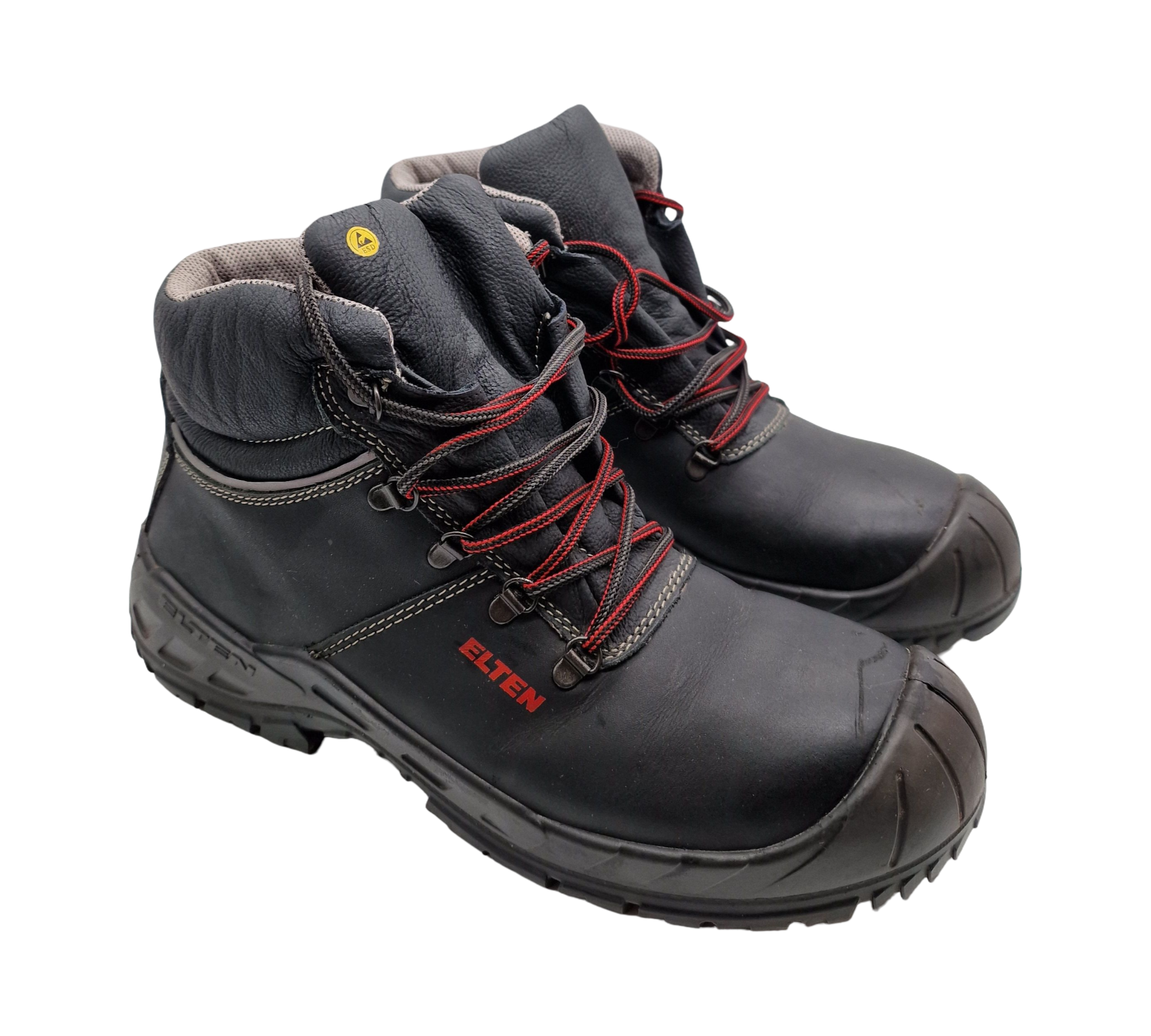 ELTEN RENZO XXW Mid ESD S3 Sicherheitsschuhe Leder Gr. 46 Schwarz