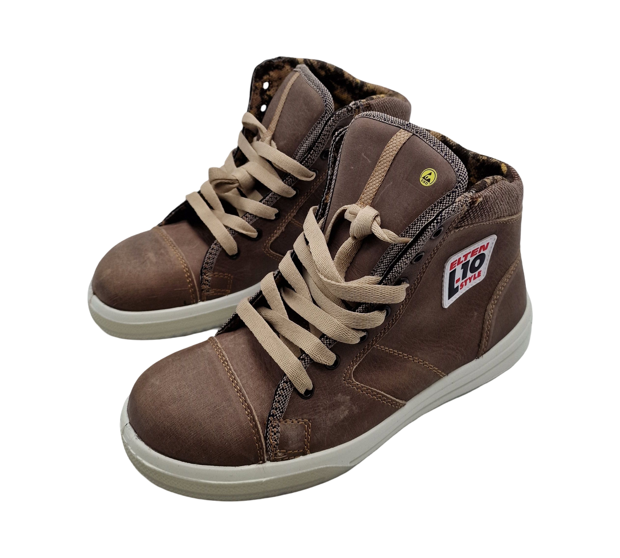 ELTEN EMOTION ESD S3 Sicherheitsschuhe Leder Gr. 40 Braun
