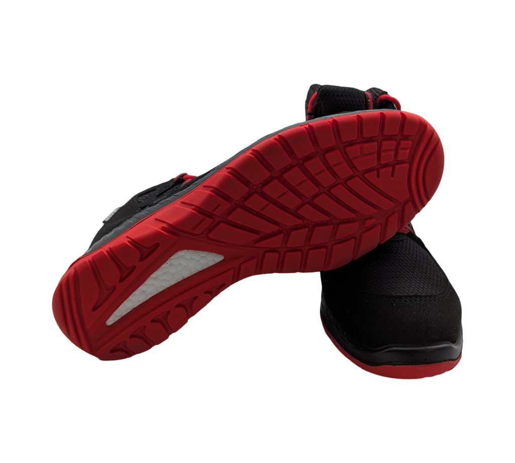 ELTEN MADDOX Mid ESD S3 Sicherheitsschuhe Gr. 43 Schwarz-Rot