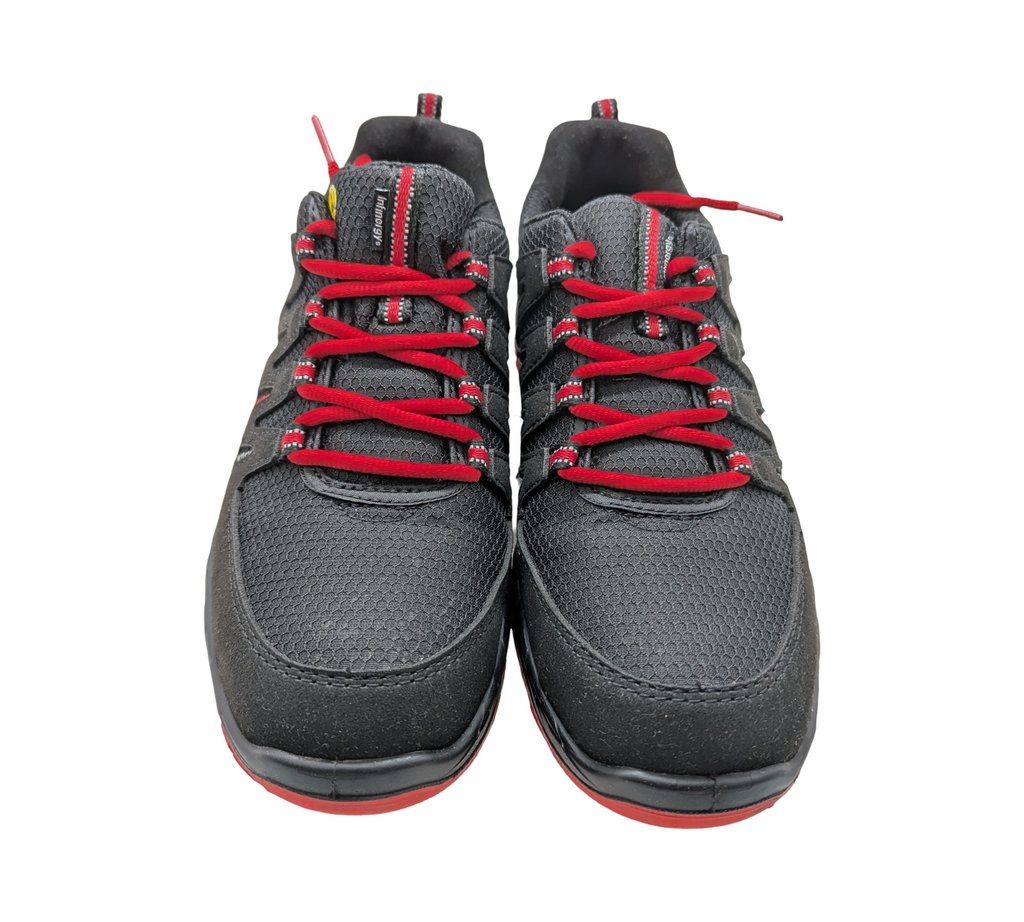 ELTEN MADDOX Low ESD S3 Sicherheitsschuhe Gr. 41 Schwarz-Rot