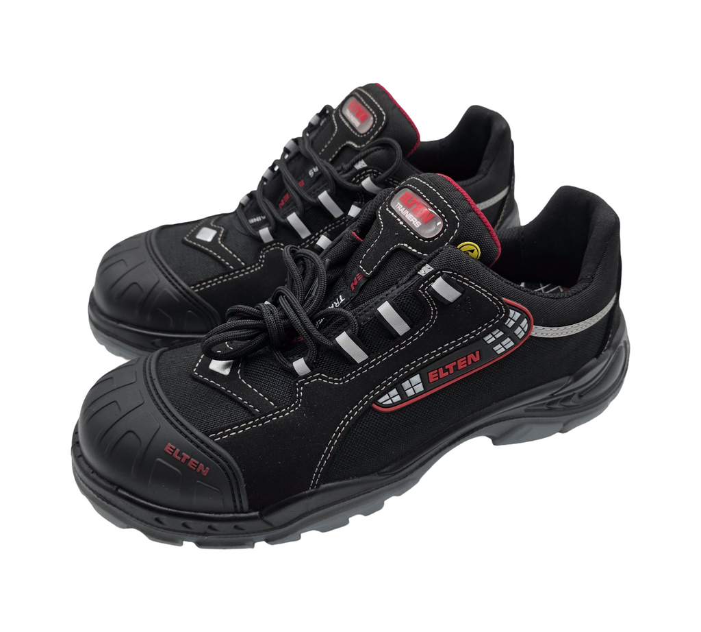 ELTEN SENEX Pro ESD S3 Sicherheitsschuhe Herren Gr. 43 Schwarz-Rot