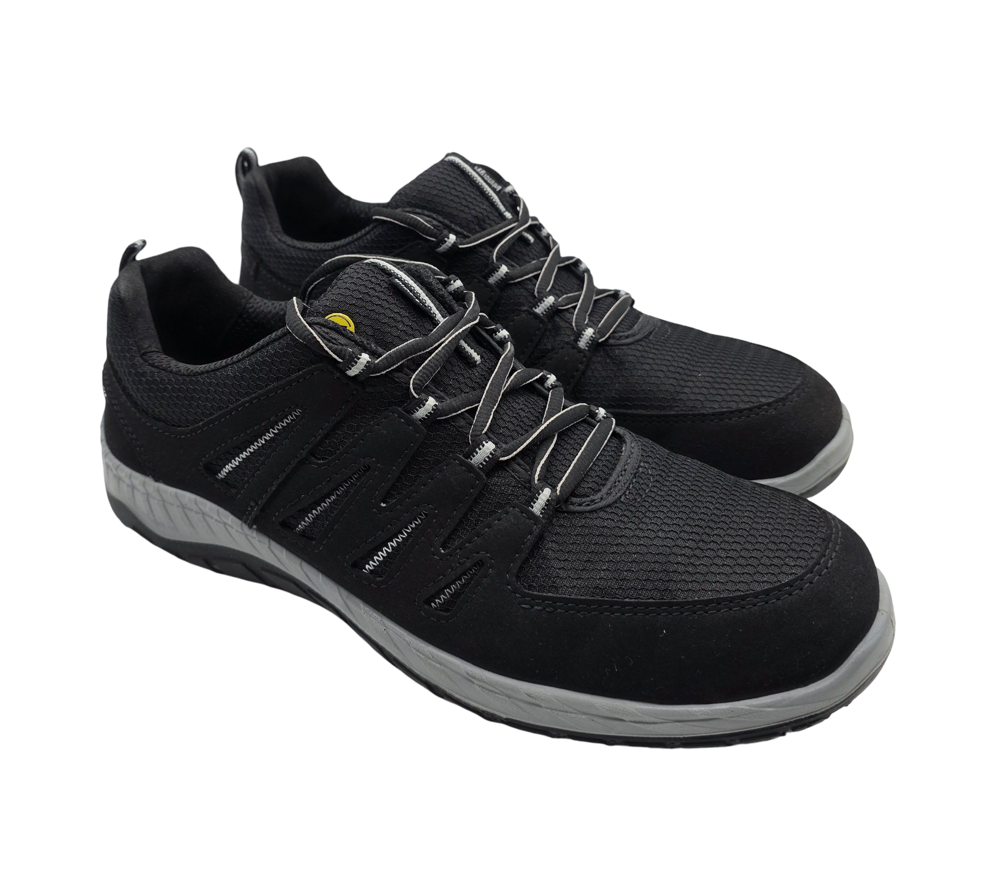 ELTEN MADDOX Low ESD S3 Sicherheitsschuhe Herren Gr. 46 Schwarz-Grau