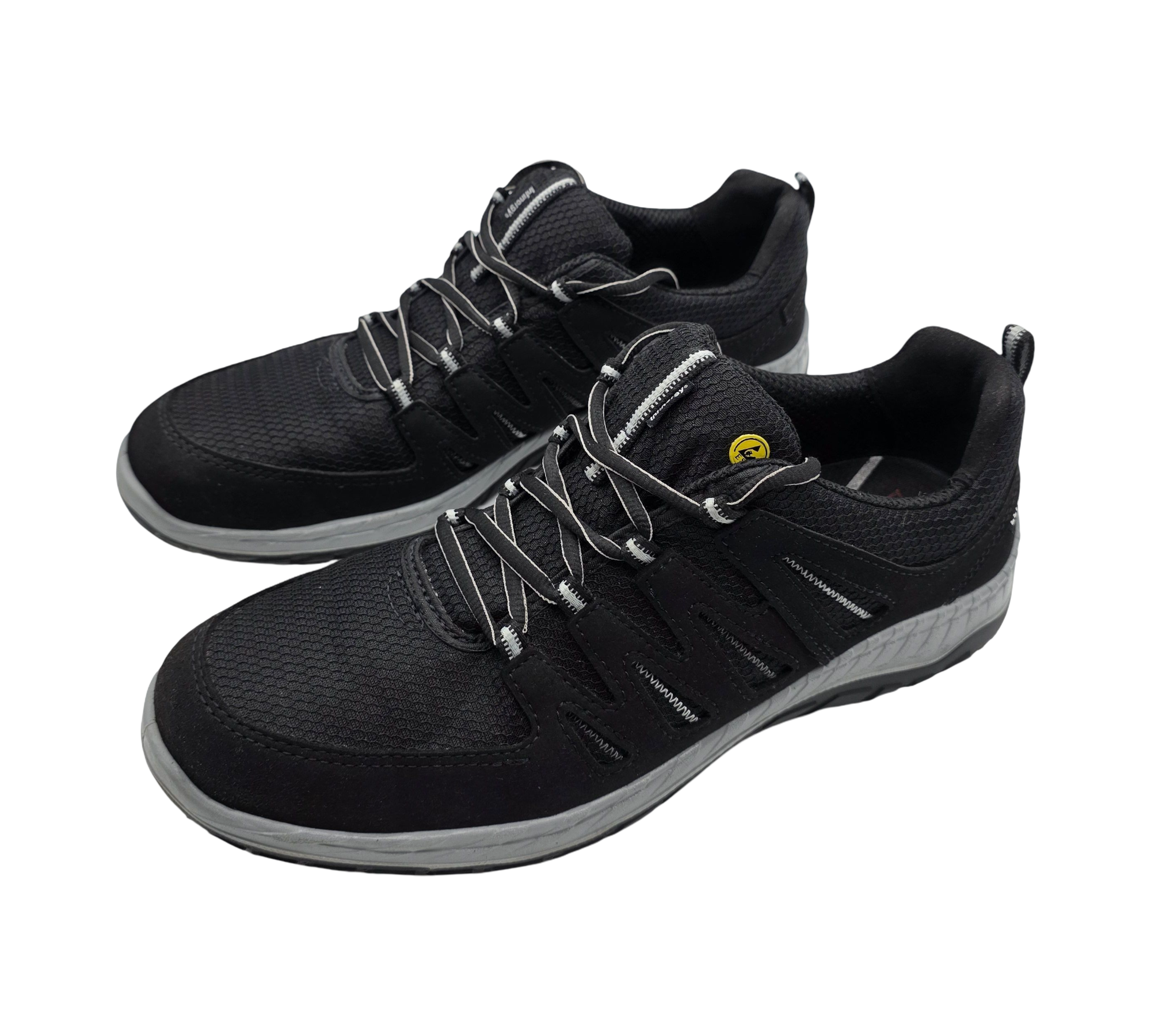 ELTEN MADDOX Low ESD S3 Sicherheitsschuhe Herren Gr. 46 Schwarz-Grau