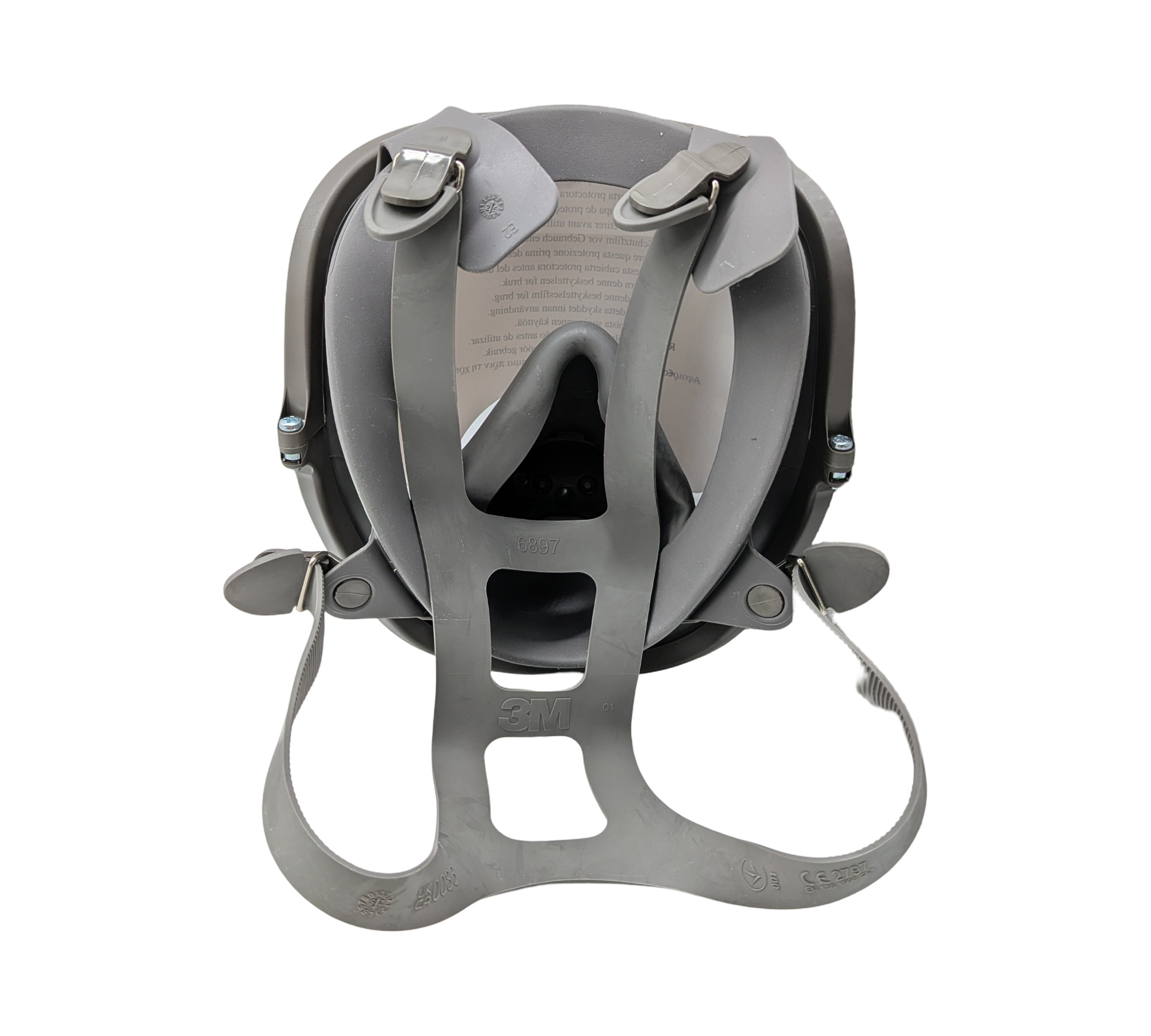 3M 6800M Vollgesichtsmaske, Wiederverwendbar, Mittlere Größe, Grau M