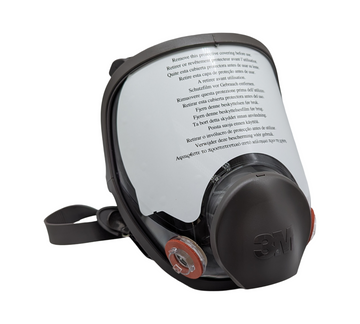 3M 6800M Vollgesichtsmaske, Wiederverwendbar, Mittlere Größe, Grau M