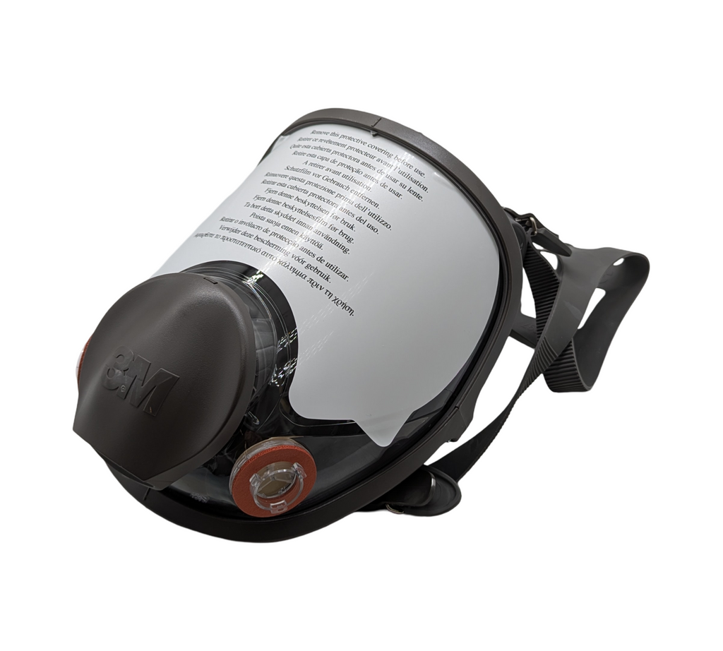 3M 6800M Vollgesichtsmaske, Wiederverwendbar, Mittlere Größe, Grau M