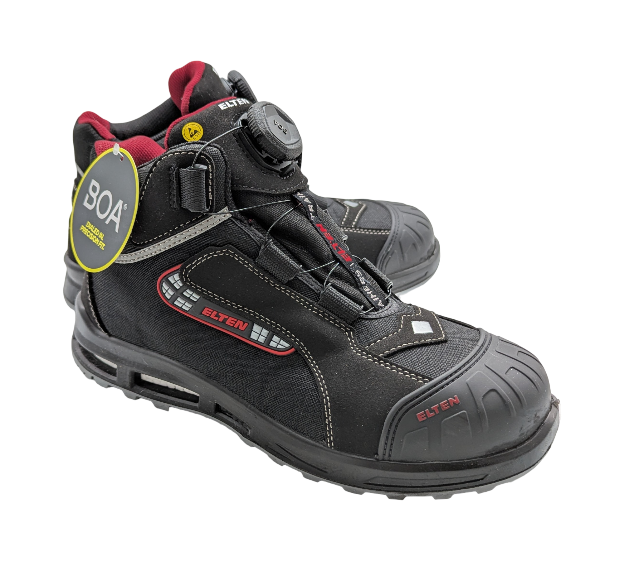 ELTEN SANDER XXT Pro S3 Sicherheitsschuhe Gr. 43 Schwarz-Rot