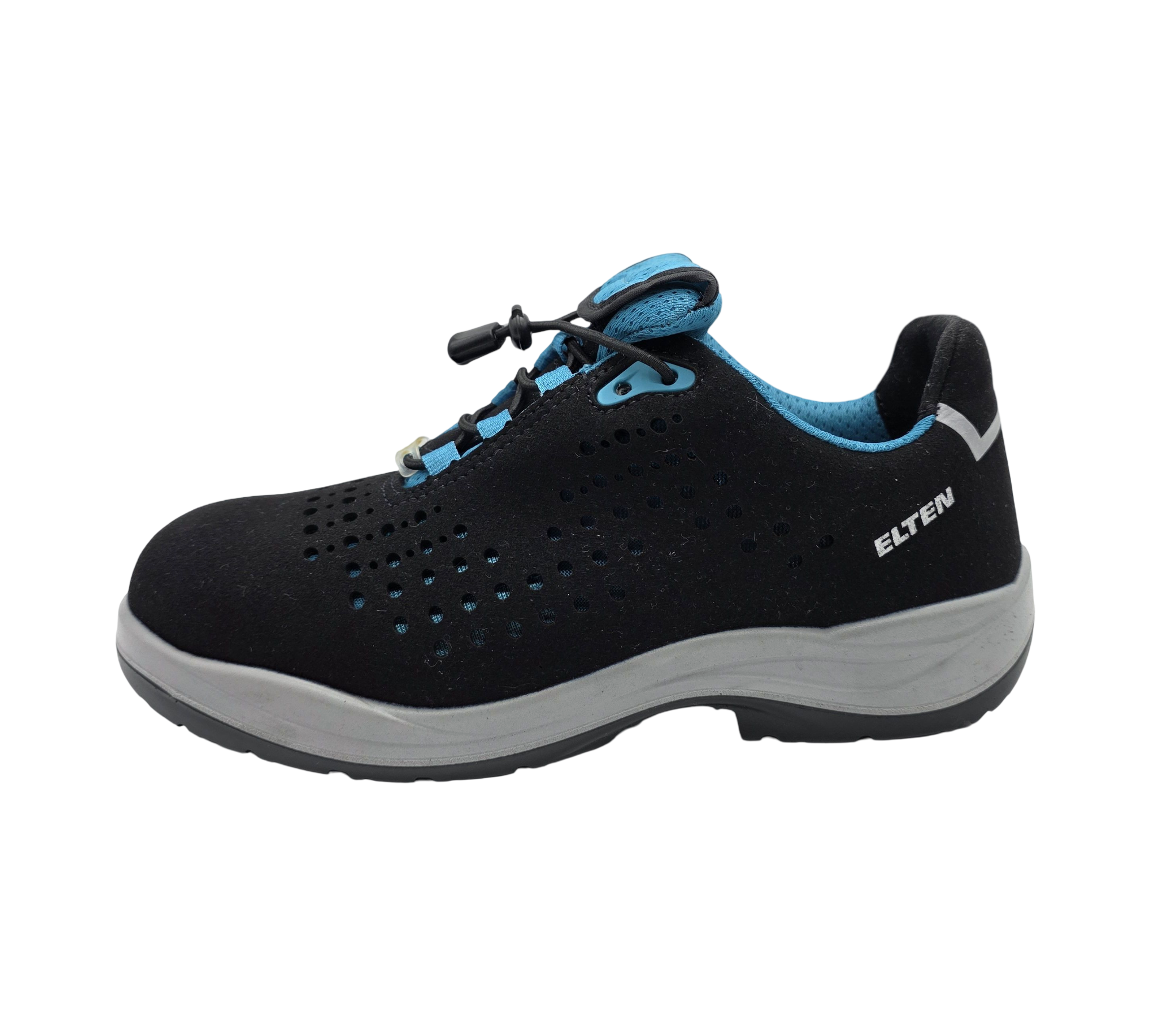 ELTEN IMPULSE Lady S1P Sicherheitsschuhe Gr. 39 Schwarz-Türkis