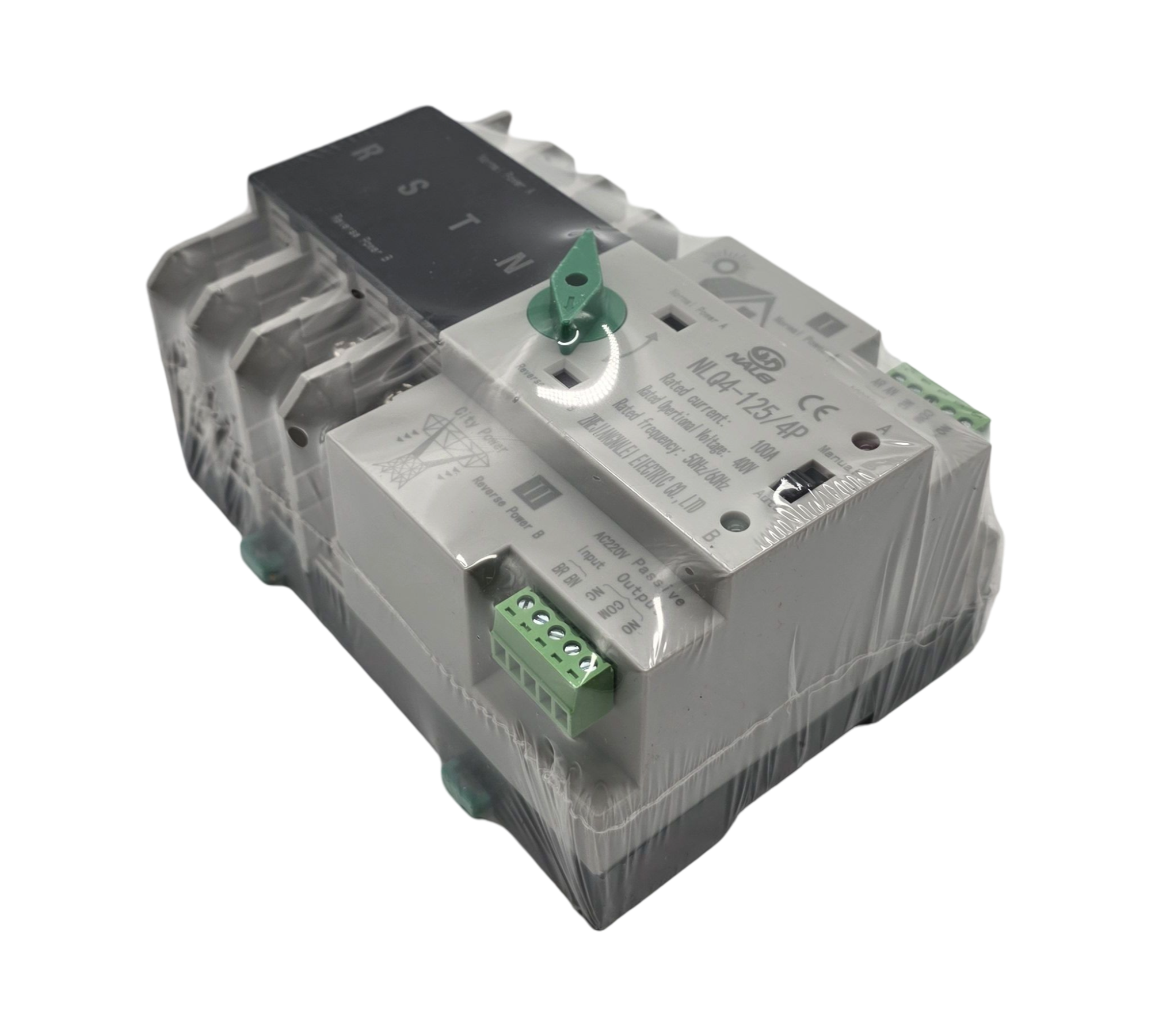 Dual Power Transferschalter ATS 4P 100A AC400V Hutschiene Netzumschalter