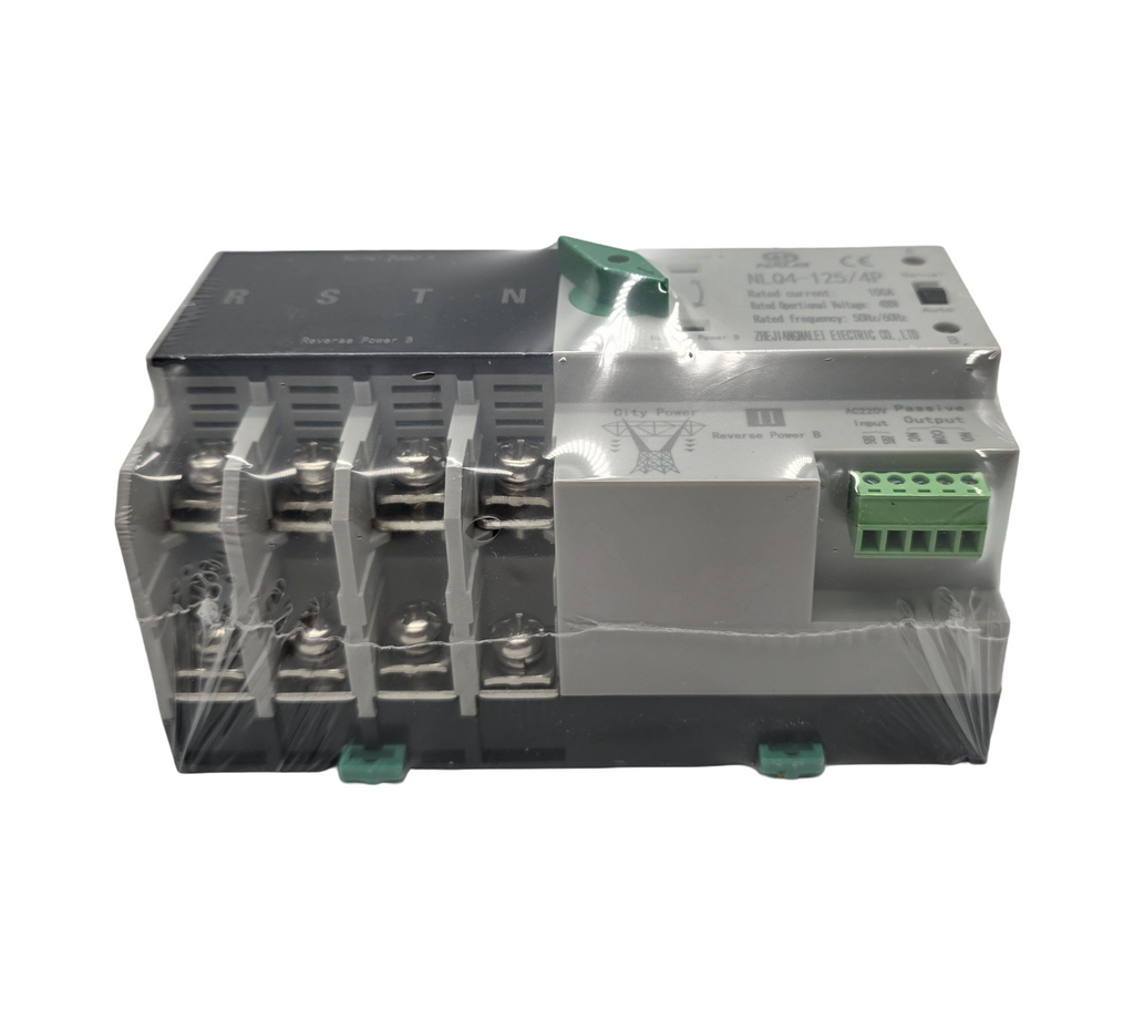 Dual Power Transferschalter ATS 4P 100A AC400V Hutschiene Netzumschalter