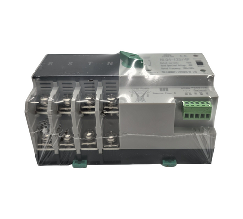 Dual Power Transferschalter ATS 4P 100A AC400V Hutschiene Netzumschalter