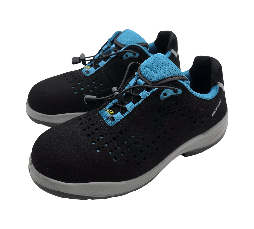 ELTEN IMPULSE Lady S1P Sicherheitsschuhe Gr. 42 Schwarz-Türkis