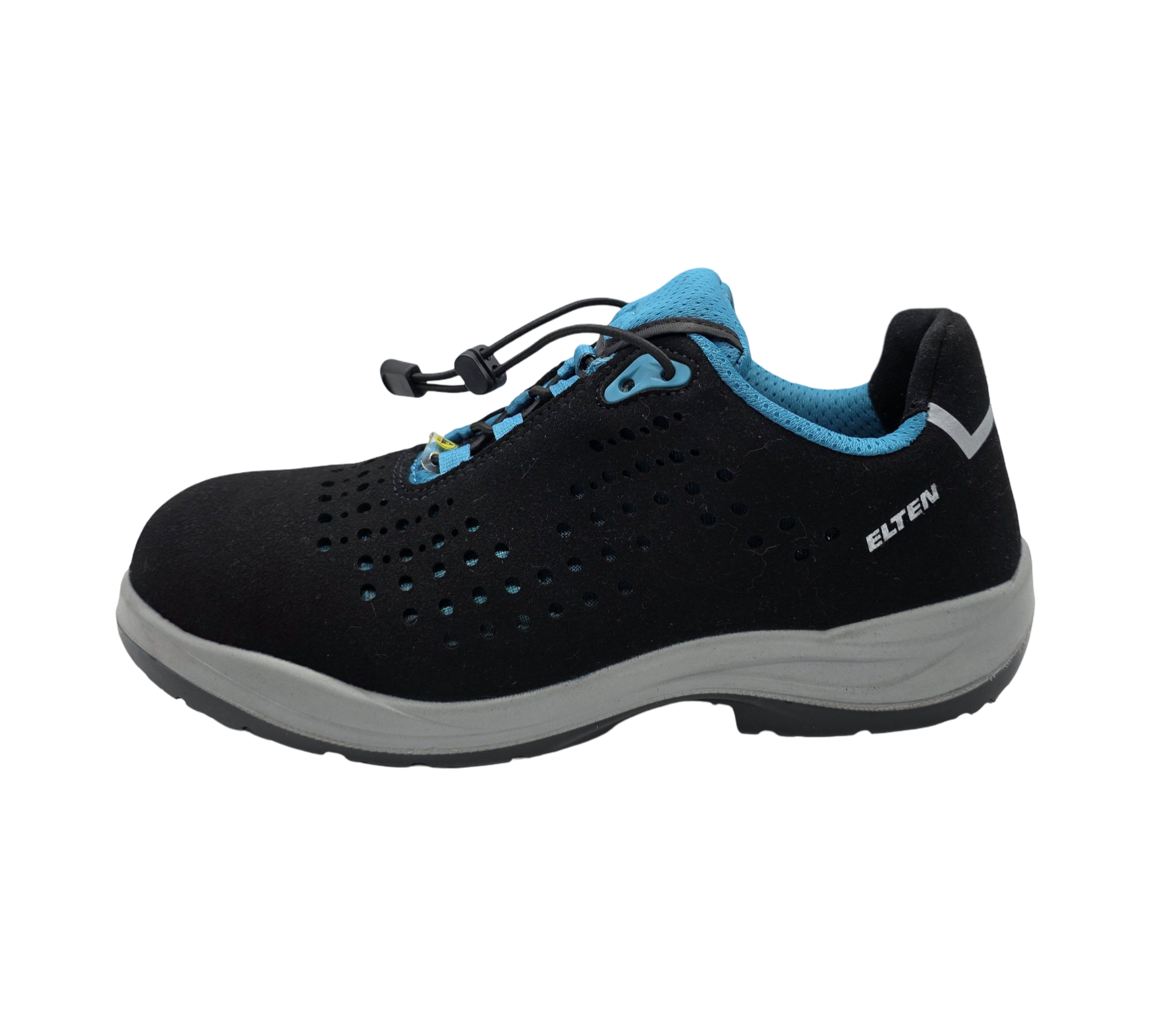 ELTEN IMPULSE Lady S1P Sicherheitsschuhe Gr. 42 Schwarz-Türkis