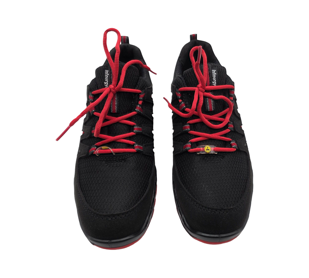 ELTEN MADDOX Low ESD S3 Sicherheitsschuhe Gr. 37 Schwarz-Rot