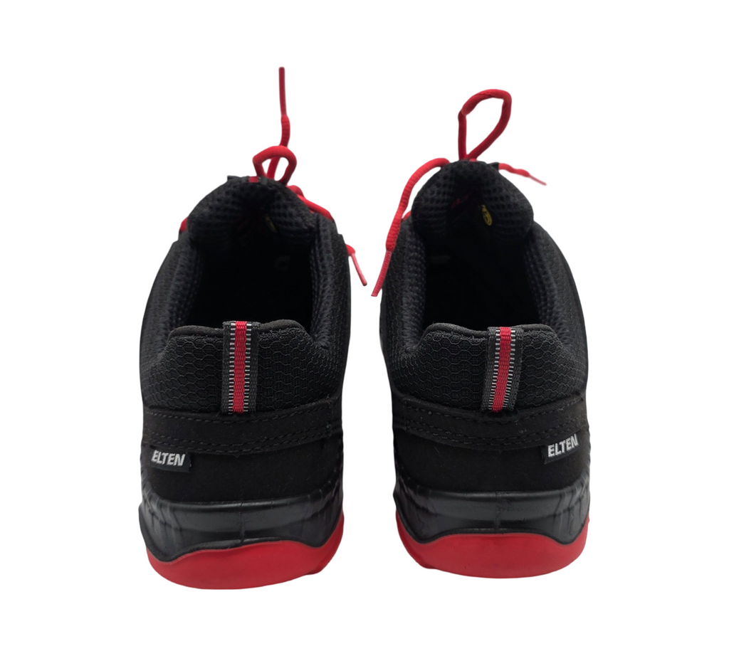 ELTEN MADDOX Low ESD S3 Sicherheitsschuhe Gr. 37 Schwarz-Rot