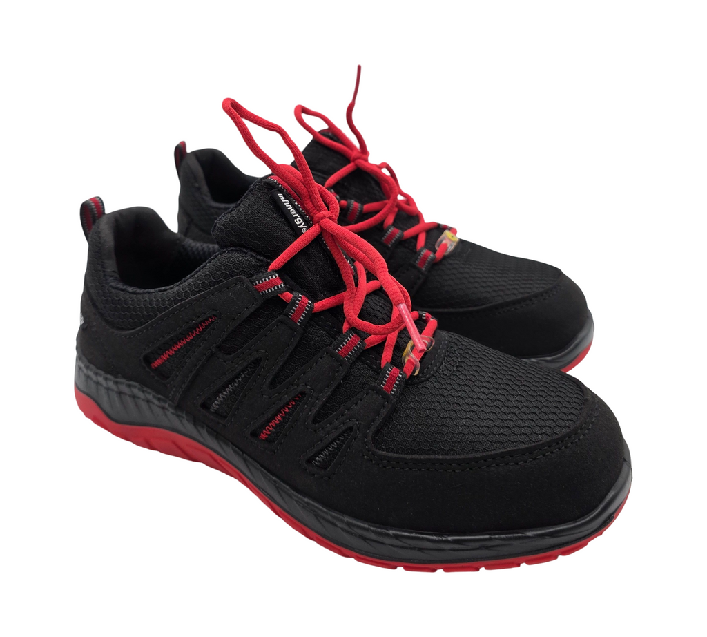 ELTEN MADDOX Low ESD S3 Sicherheitsschuhe Gr. 37 Schwarz-Rot