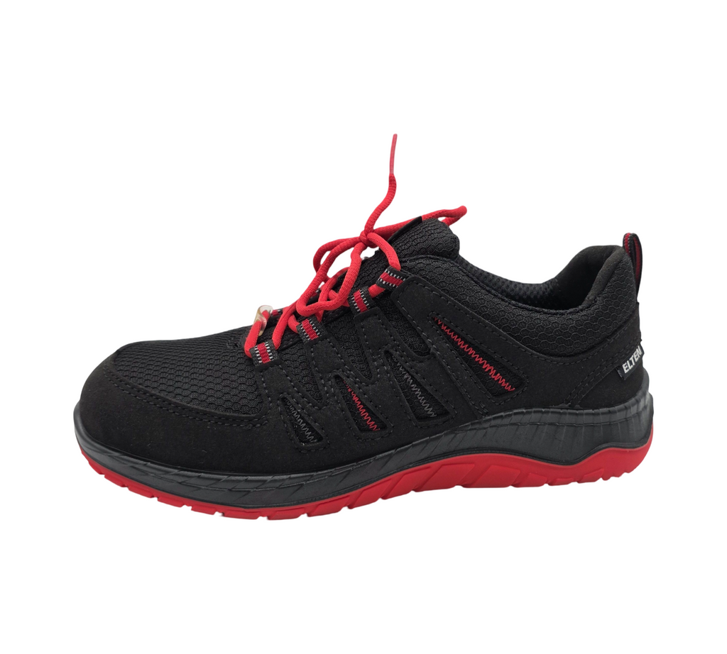 ELTEN MADDOX Low ESD S3 Sicherheitsschuhe Gr. 37 Schwarz-Rot
