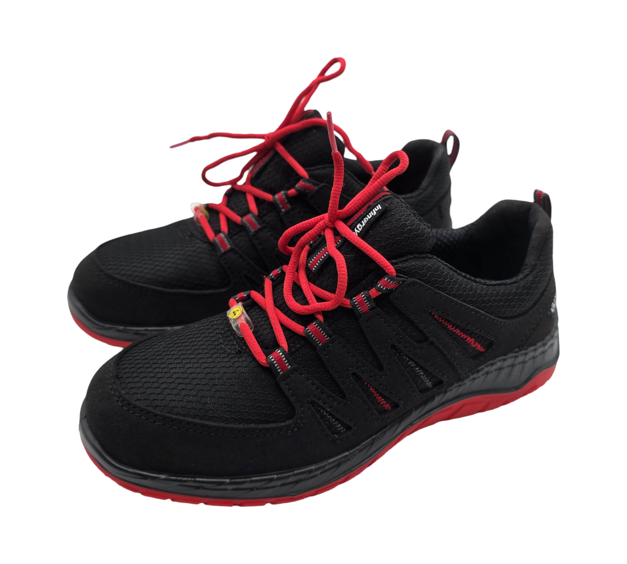 ELTEN MADDOX Low ESD S3 Sicherheitsschuhe Gr. 37 Schwarz-Rot