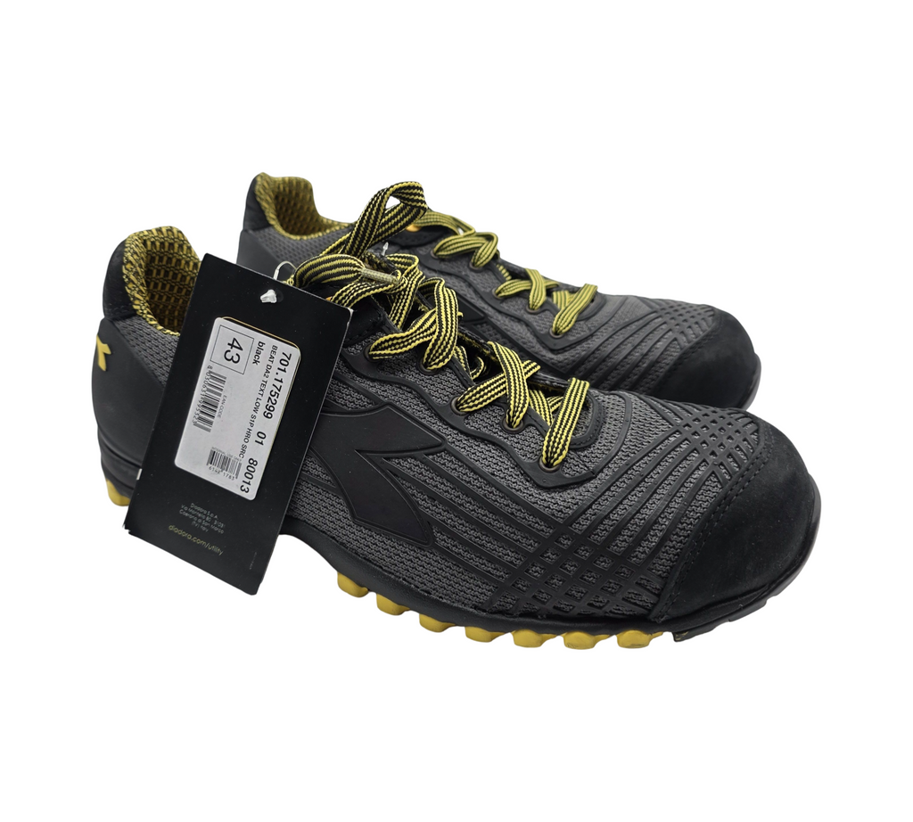 Diadora Beat DA2 Text Sicherheitsschuhe S1P HRO SRC Gr. 43 Schwarz