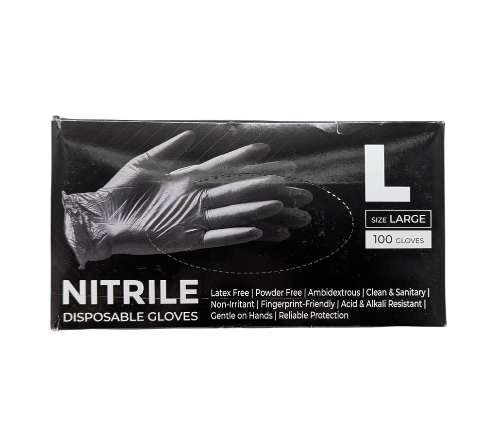 Real Touch Nitrilhandschuhe 100 Stück Gr. L Schwarz