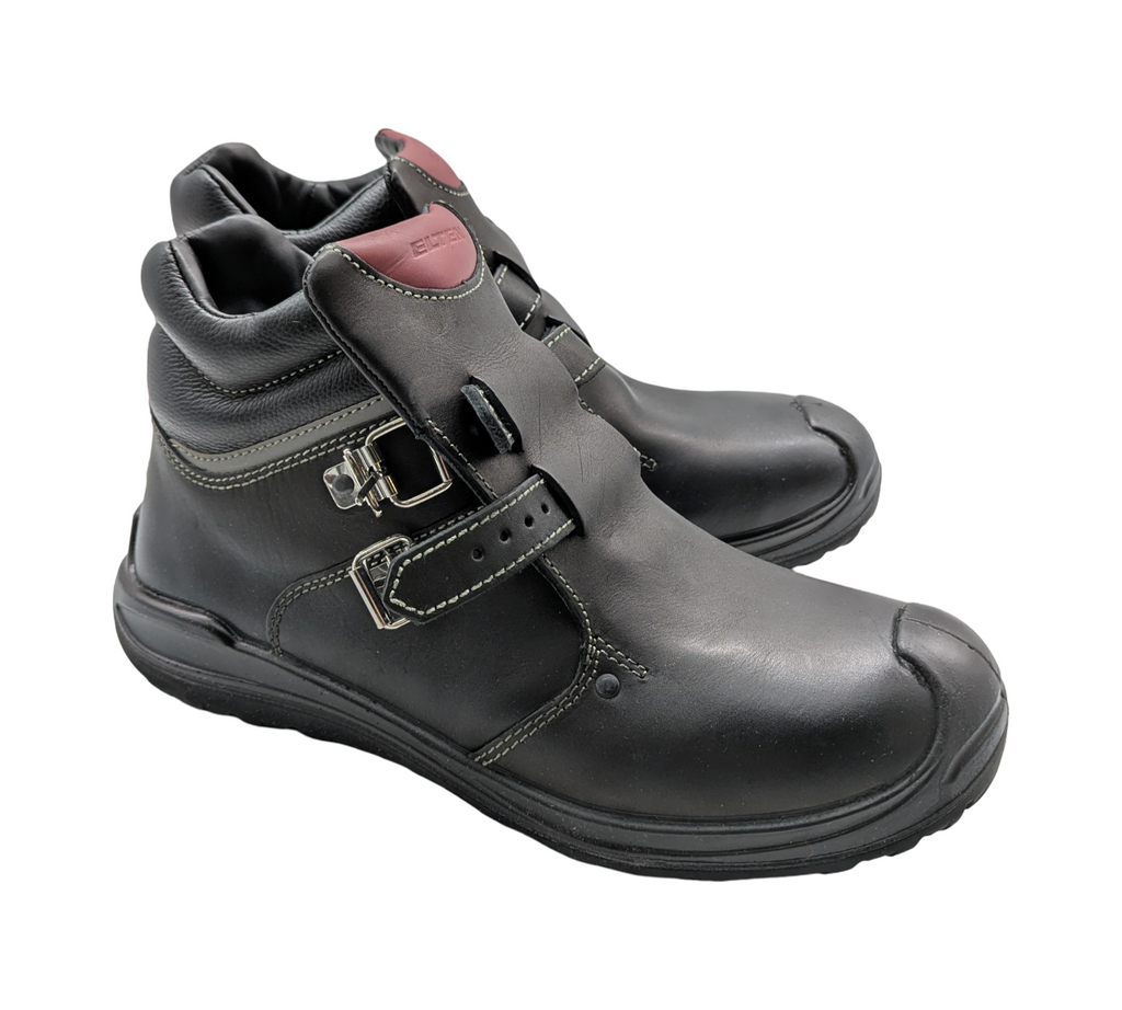 ELTEN ANDERSON Roof S3 Sicherheitsschuhe Gr. 44 Schwarz-Rot