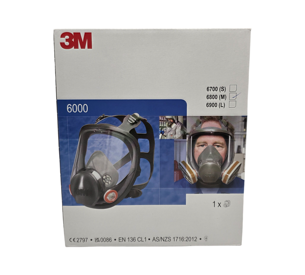 3M 6800M Silikon-Vollmaske Atemschutzmaske Gr. M