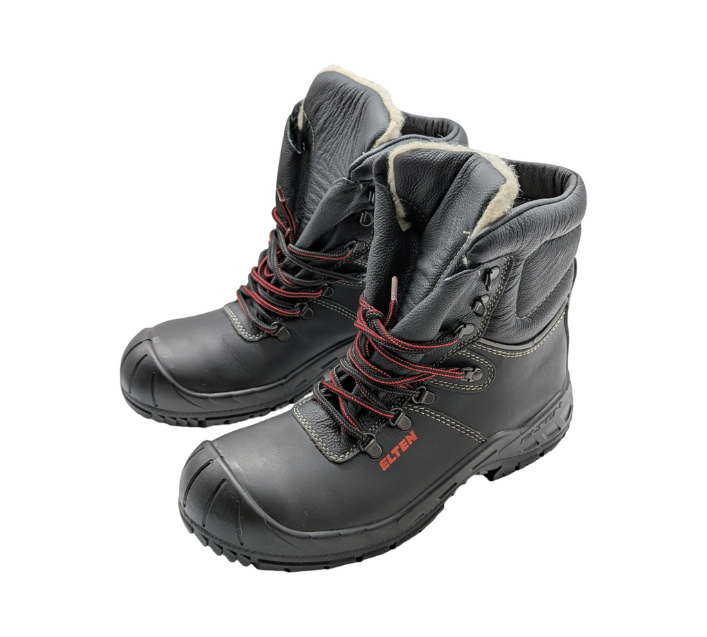 ELTEN Renzo Winter S3S CI Sicherheitsschuhe Leder Gr. 43 Schwarz