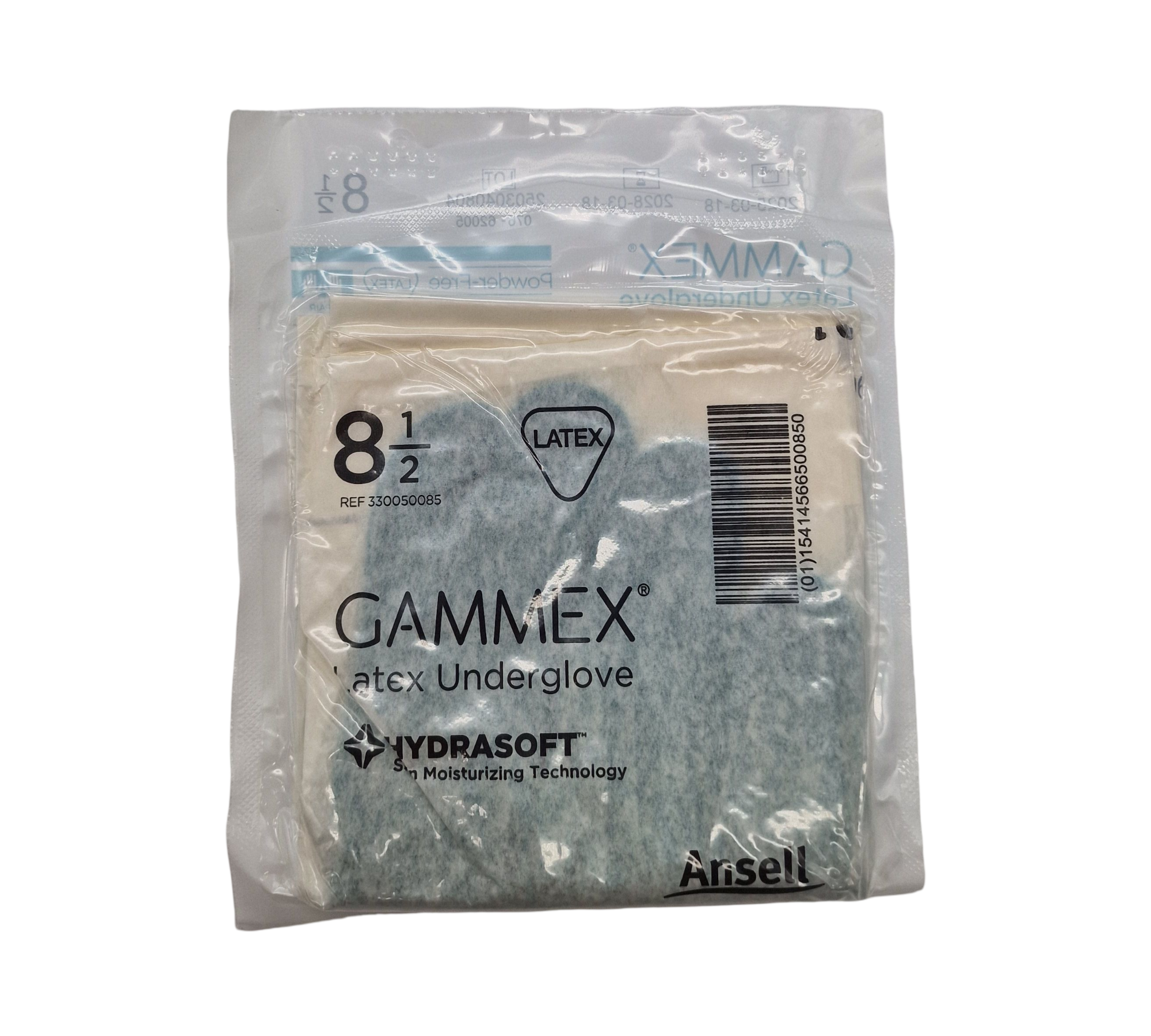 Ansell GAMMEX Latex Unterhandschuhe Gr. 8,5 Grün 50 Paar