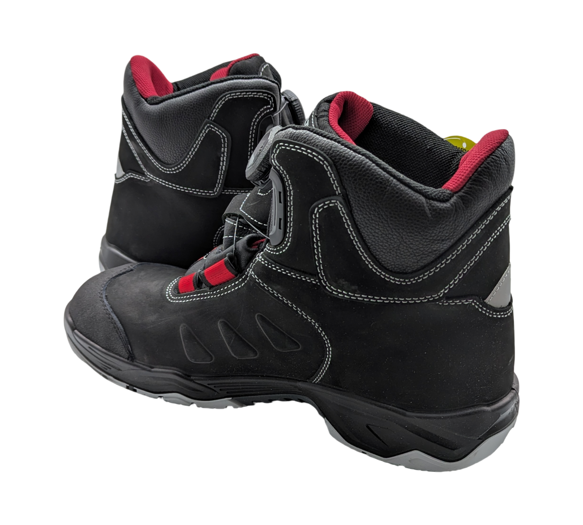 ELTEN TILL BOA Mid ESD S3 Sicherheitsschuhe Leder Gr. 49 Schwarz-Rot